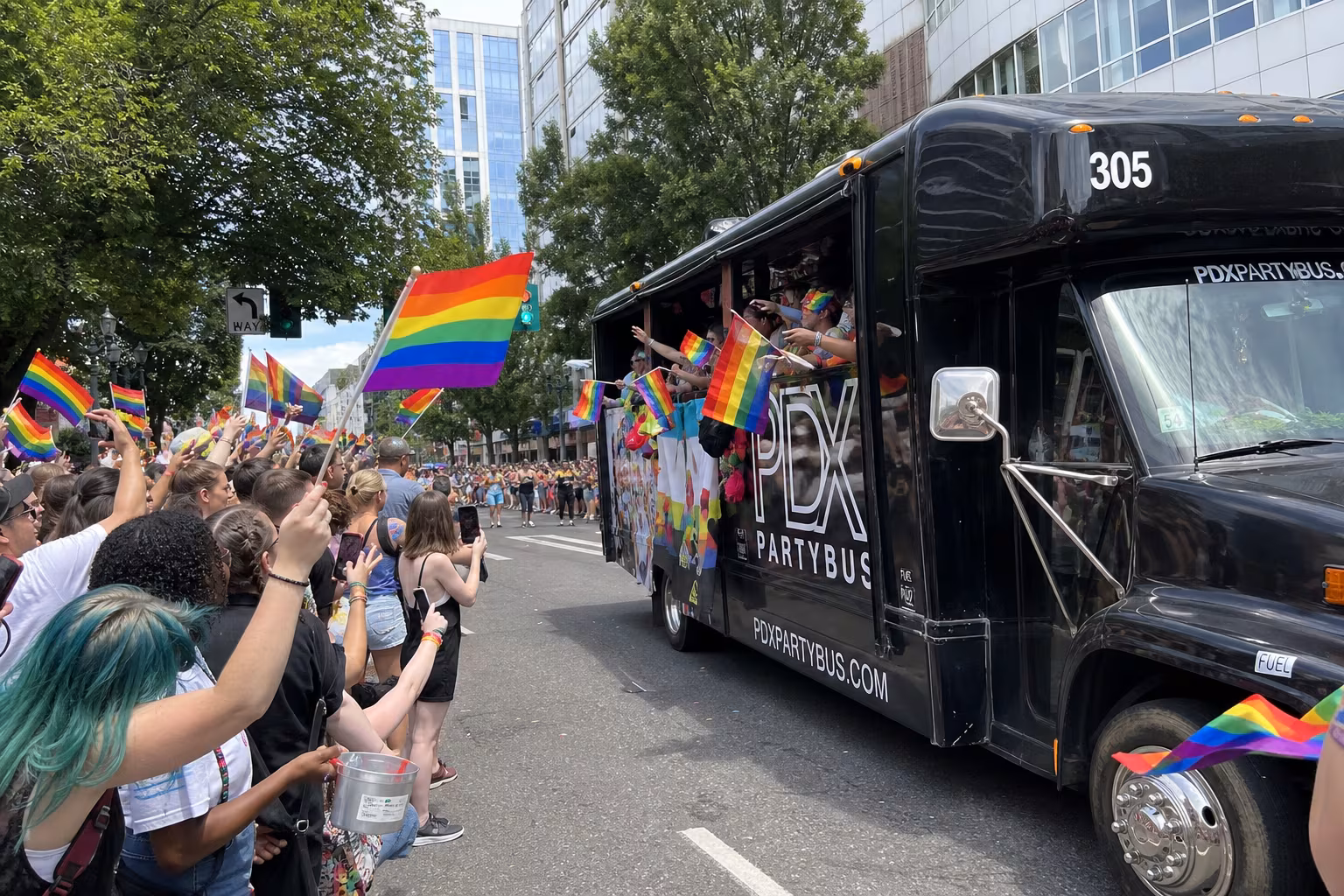 Rent a Bus to Portland Pride
