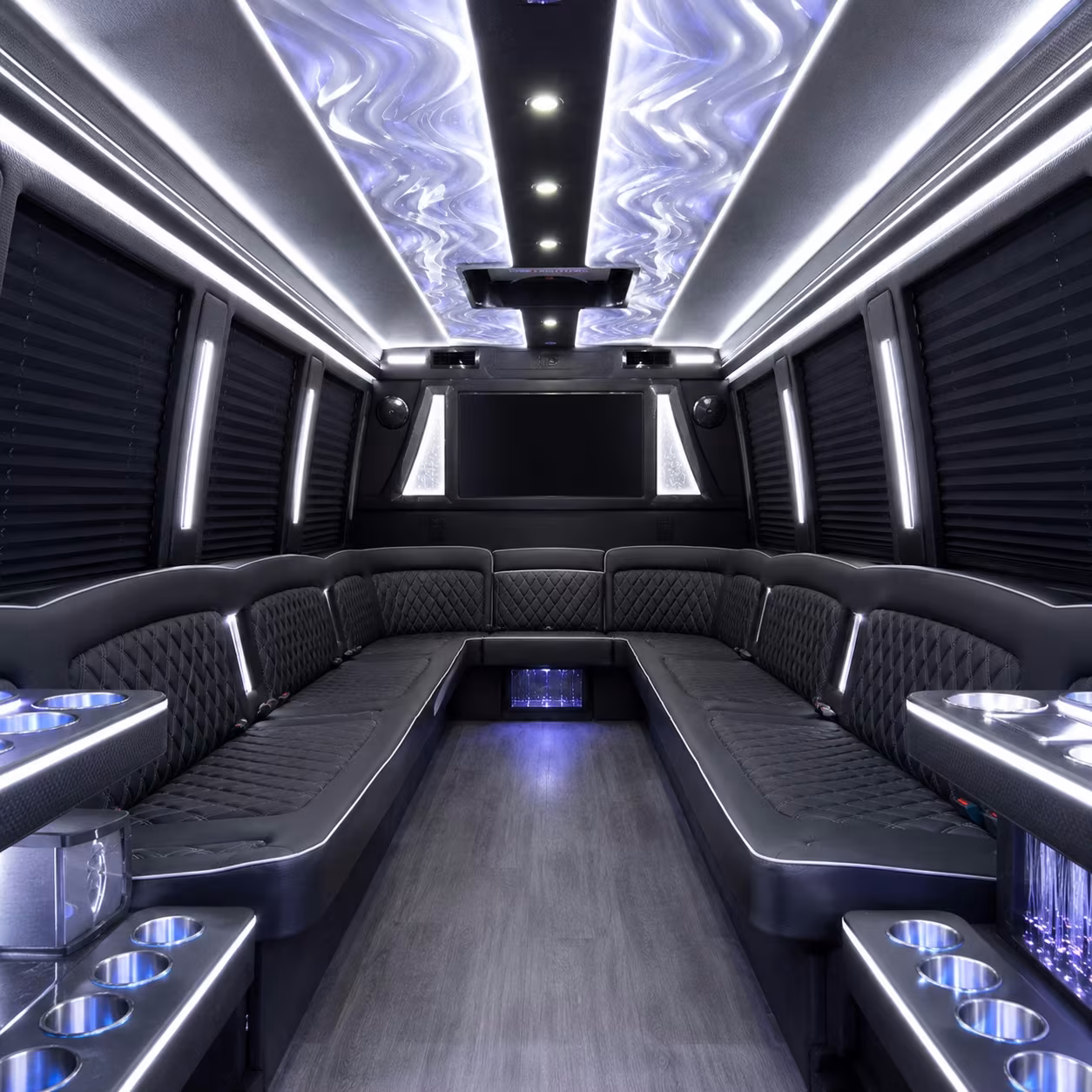 15 Passenger Party Bus Inside