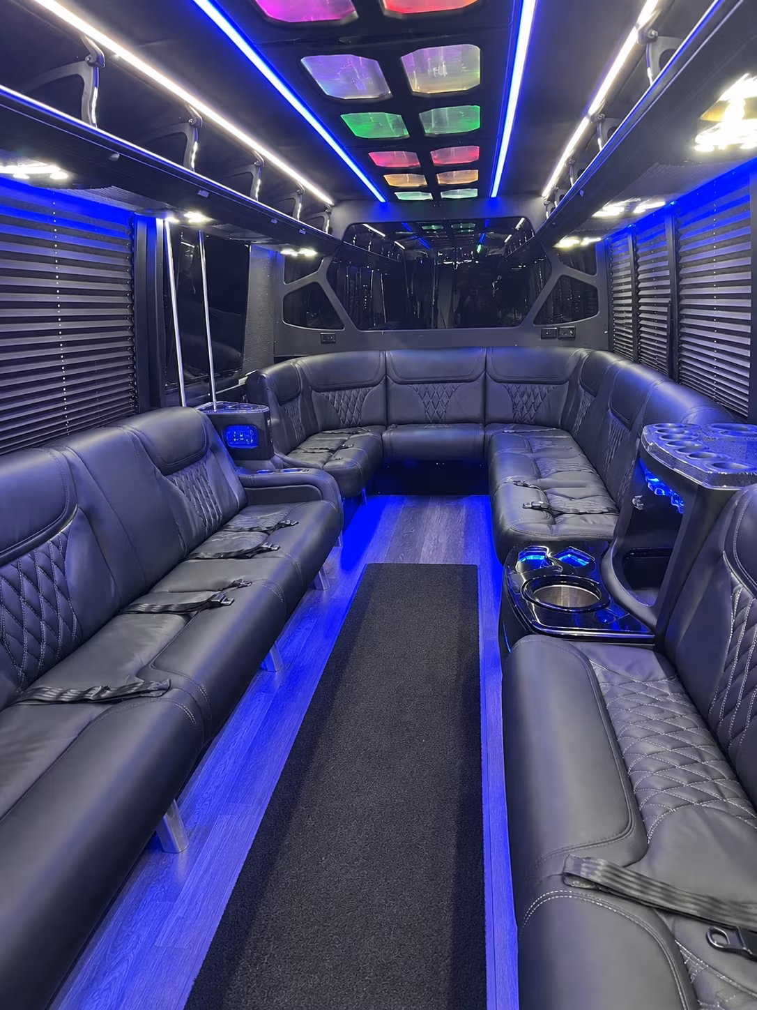 Portland Concert & Music Festival Transportation party bus interior