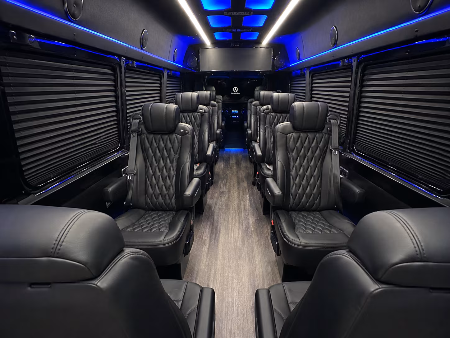 Portland Corporate Transportation party bus interior