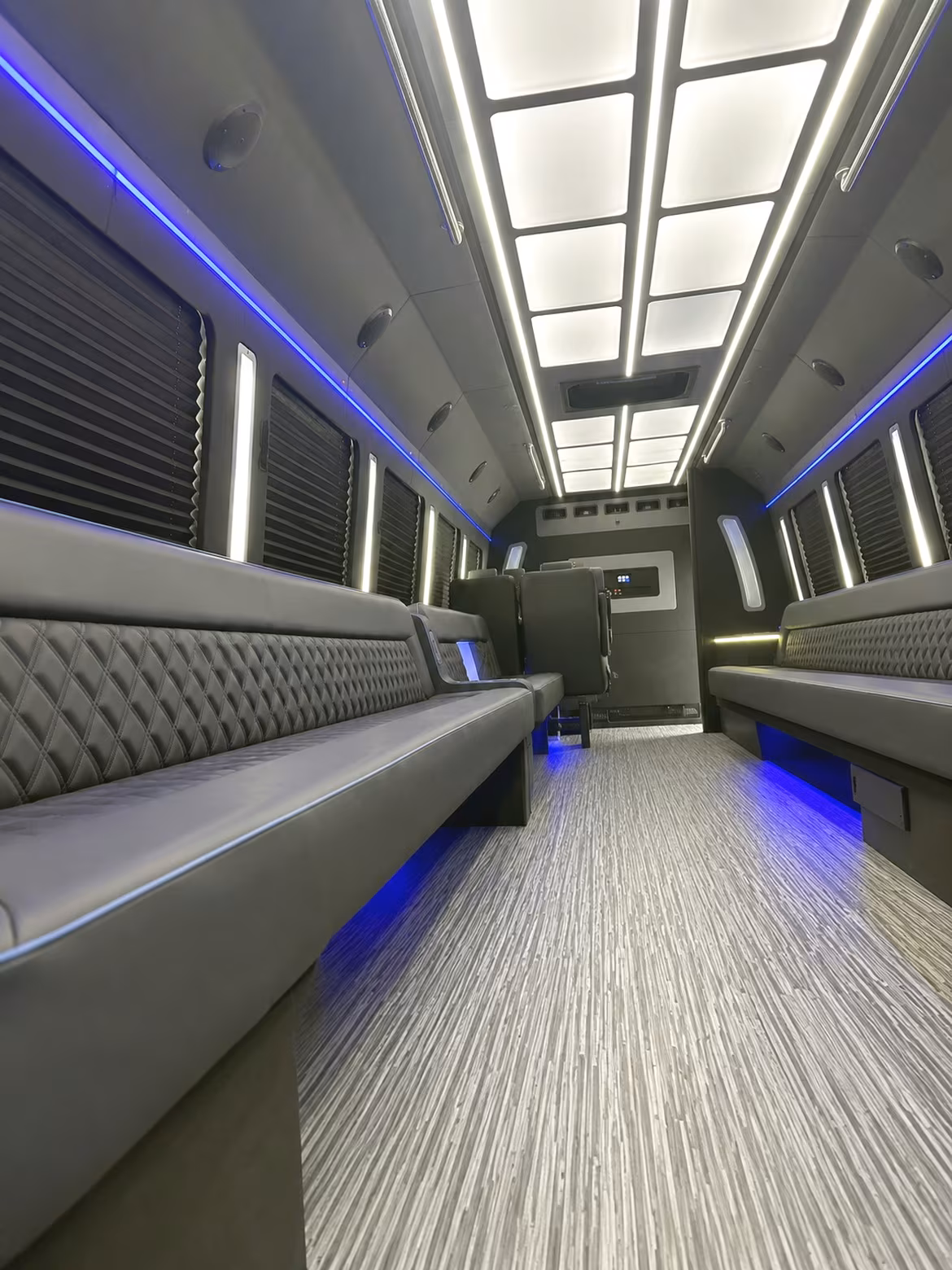 Portland Private Event Transportation party bus interior
