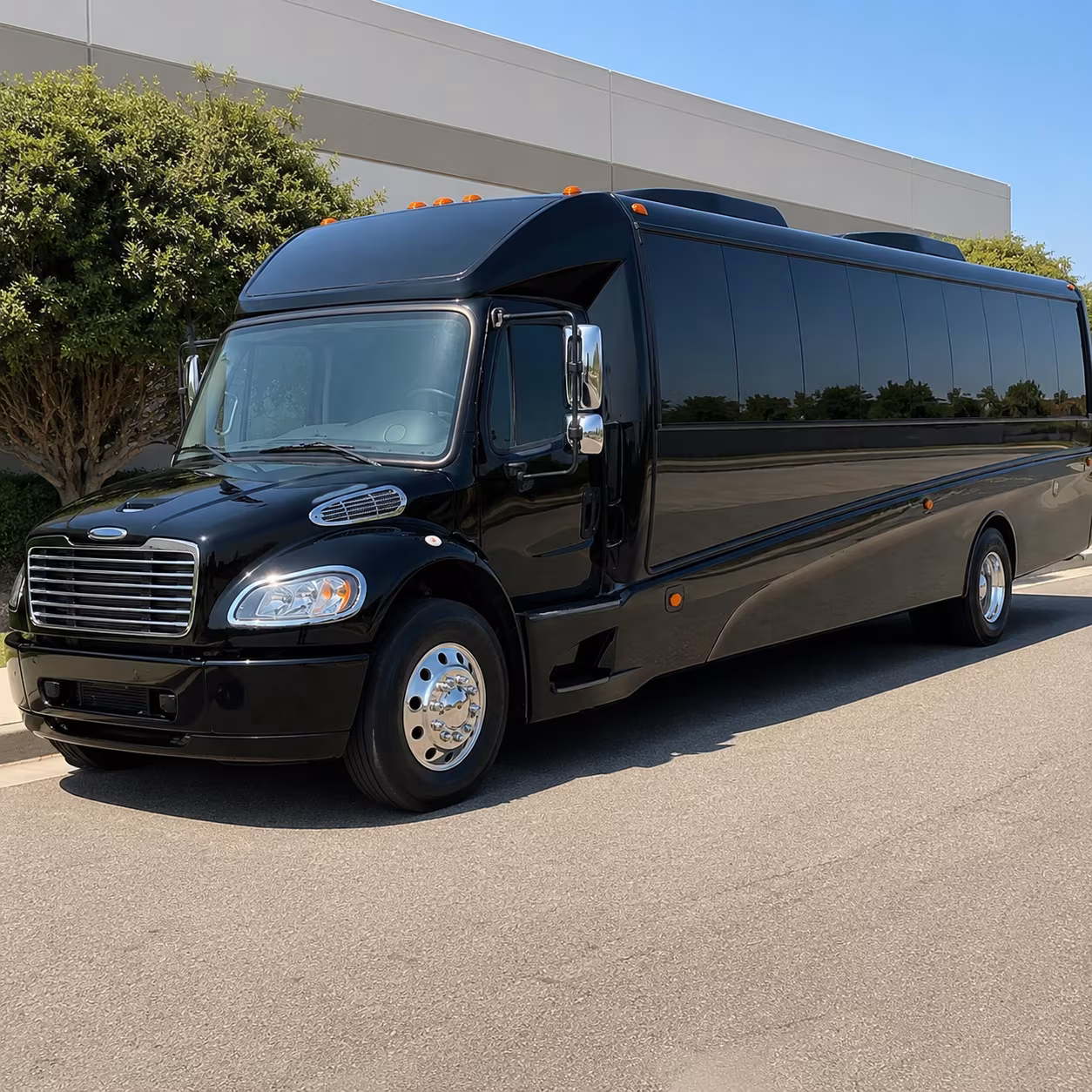 Portland School Event Transportation party bus exterior