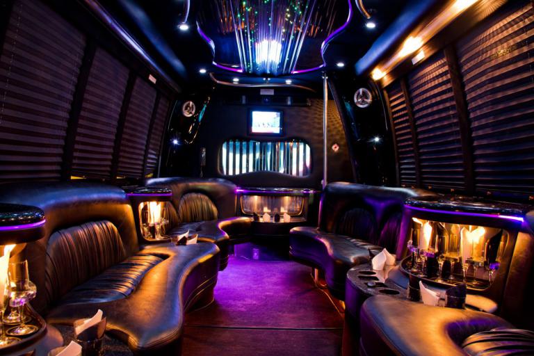 Tigard 22 Passenger Party Bus Interior