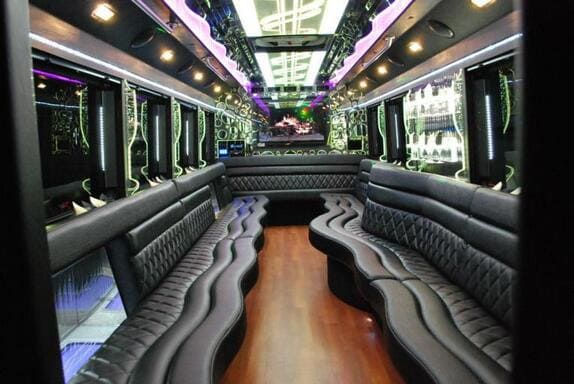 Salem 25 Passenger Limo bus Interior