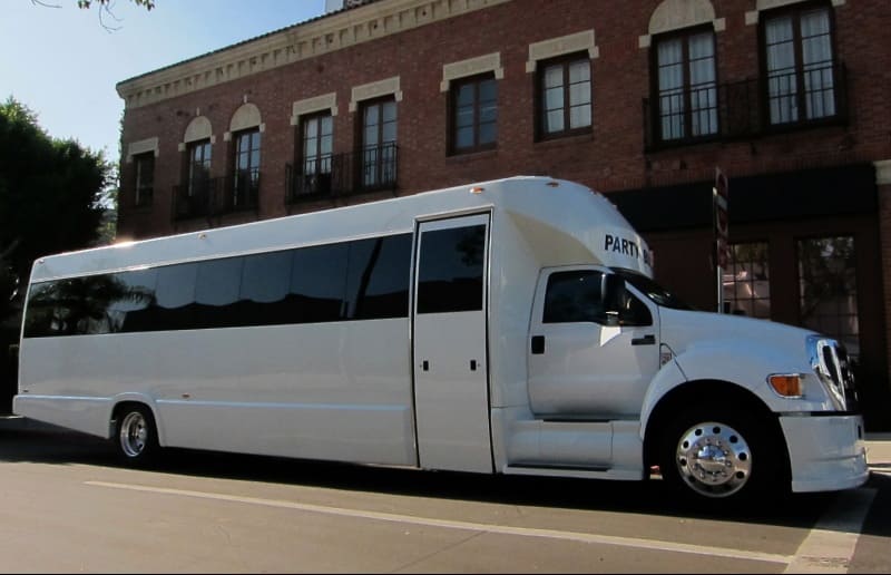 Tacoma 30 Passenger Party Bus White