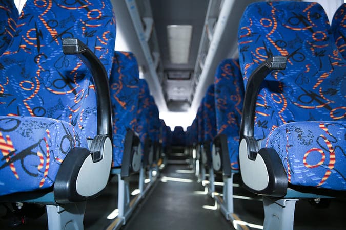 Bend 47-56 Passenger Charter Buses Interior